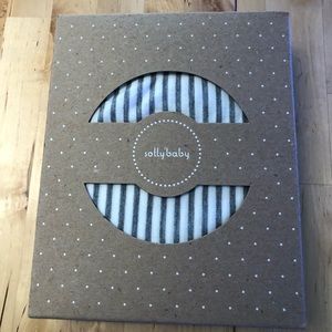 NEW Solly Baby Wrap - Natural & Grey Stripe (in box)